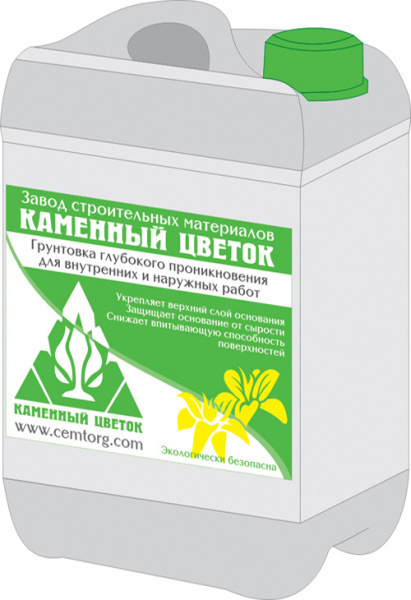 Грунтовка Каменный цветок глубокого проникновения Каменный цветок 10 л в Ногинске по низкой цене